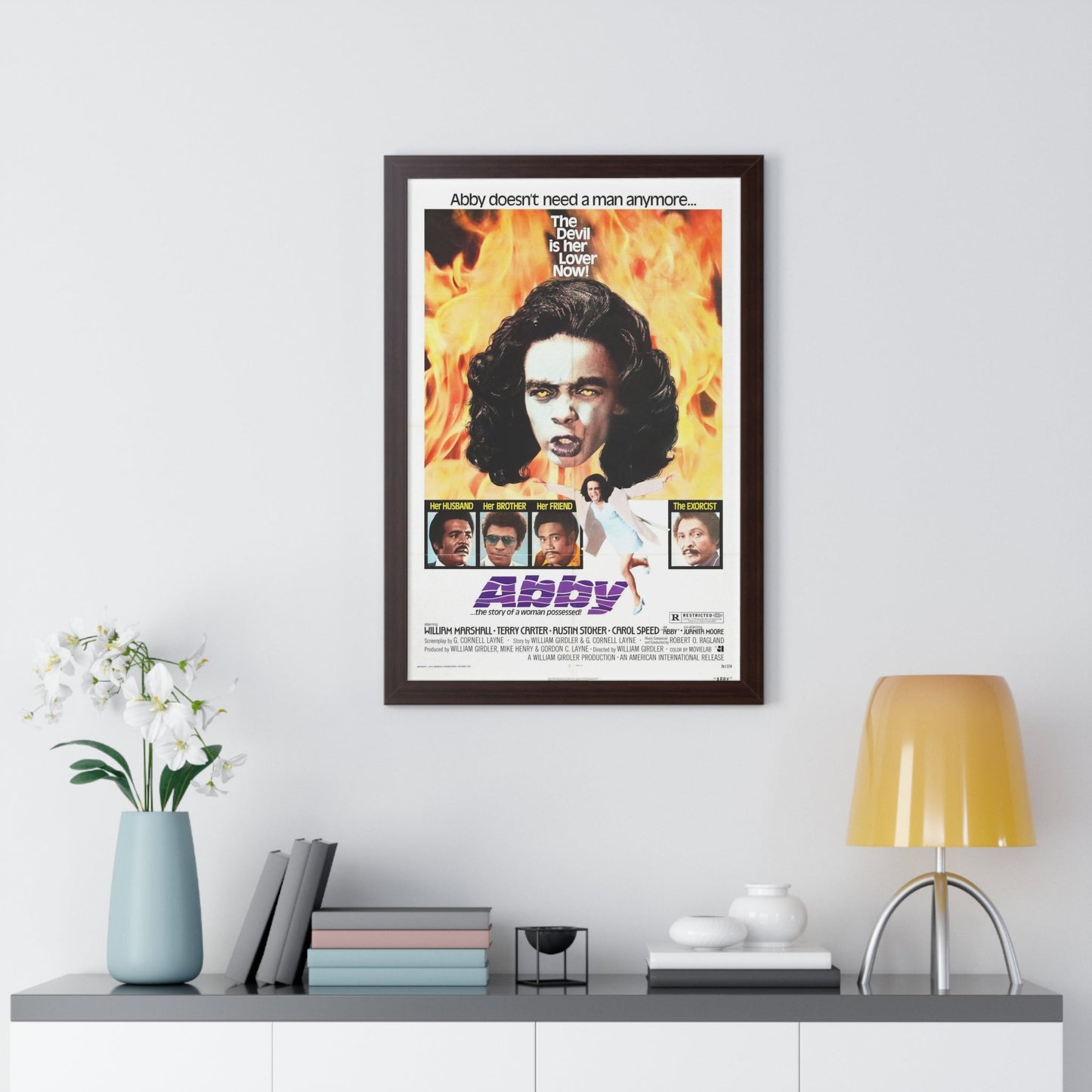 ABBY (THE BLACK EXORCIST 2) 1974 - Framed Movie Poster-The Sticker Space