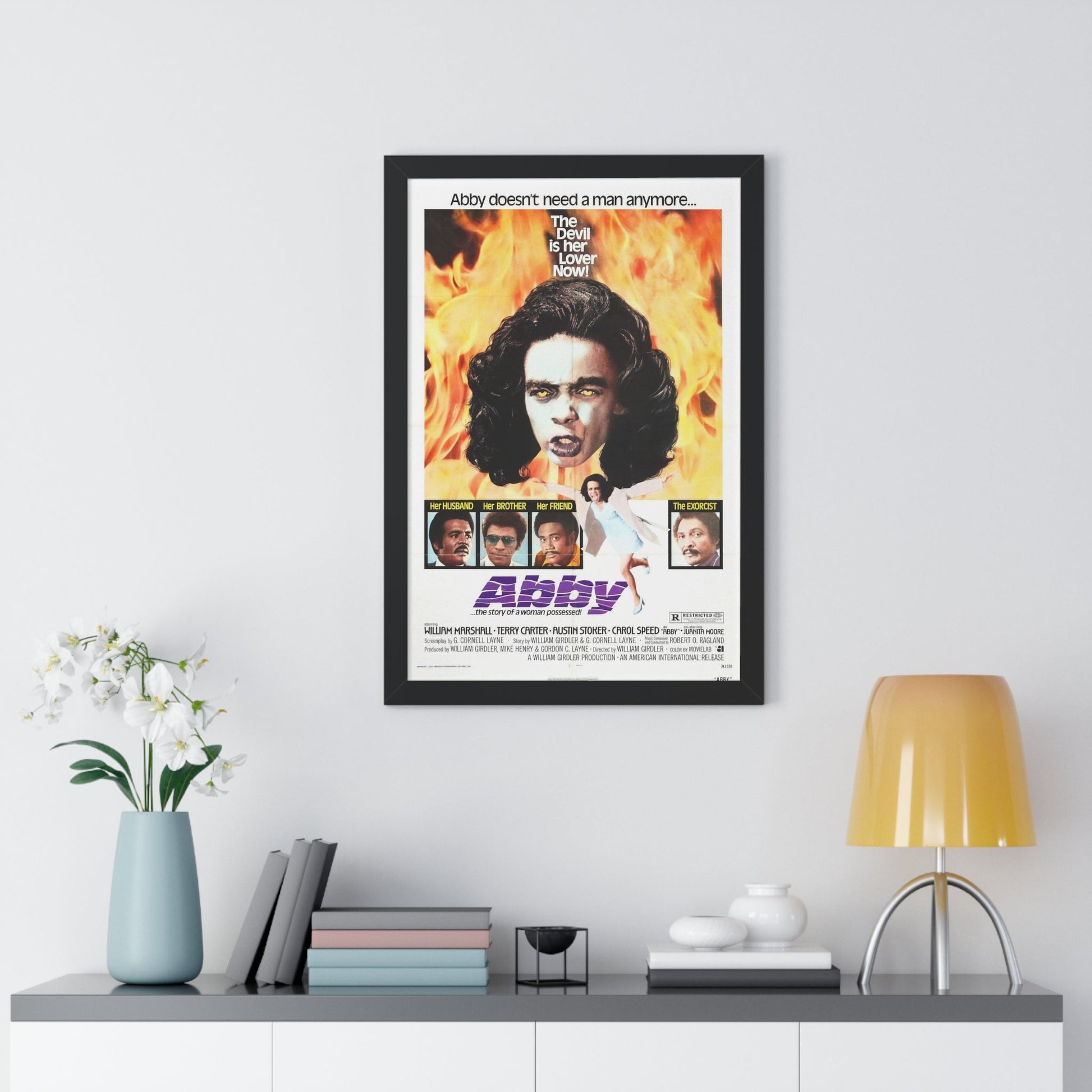 ABBY (THE BLACK EXORCIST 2) 1974 - Framed Movie Poster-The Sticker Space