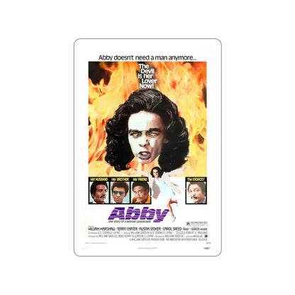 ABBY (THE BLACK EXORCIST 2) 1974 Movie Poster STICKER Vinyl Die-Cut Decal - The Sticker Space