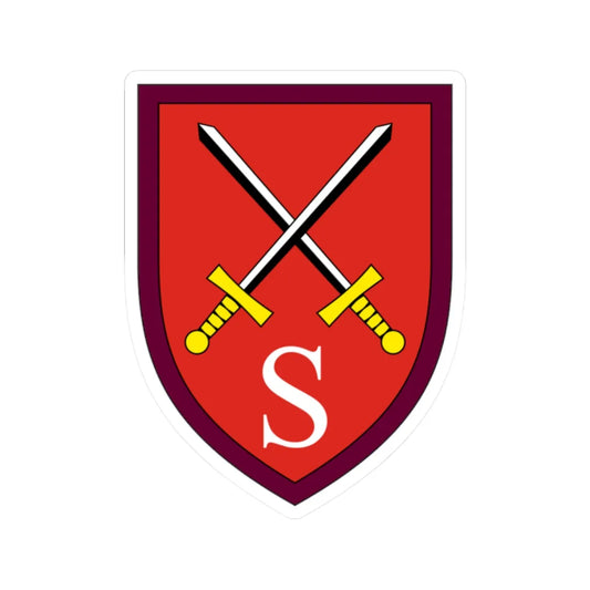 ABC- und Selbstschutzschule Bundeswehr (Germany) (Coat of Arms) STICKER Vinyl Kiss-Cut Decal 2 Inch White - The Sticker Space