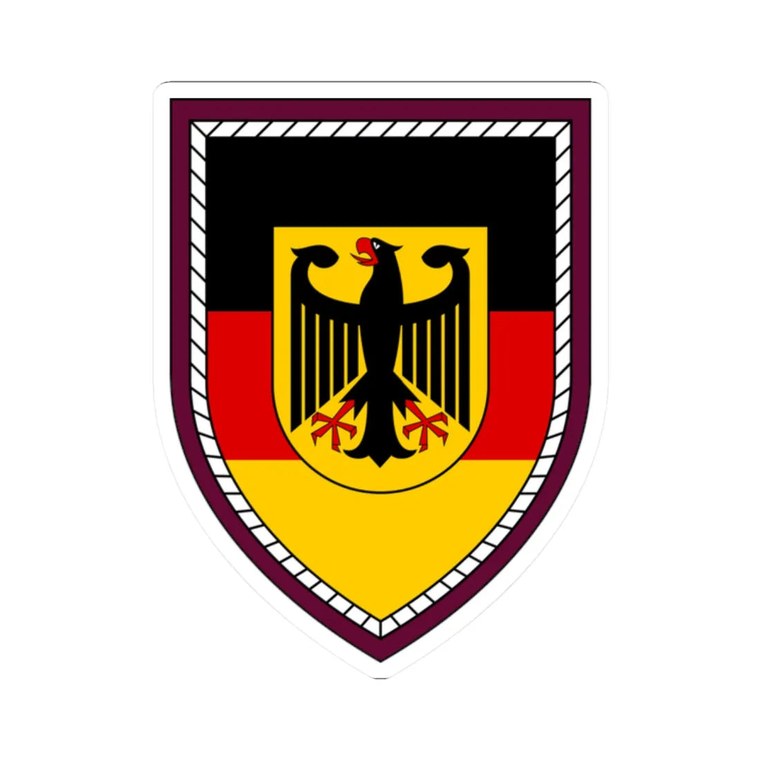 ABCAbwKdo Bw (Germany) (Coat of Arms) STICKER Vinyl Kiss-Cut Decal 2 Inch White - The Sticker Space