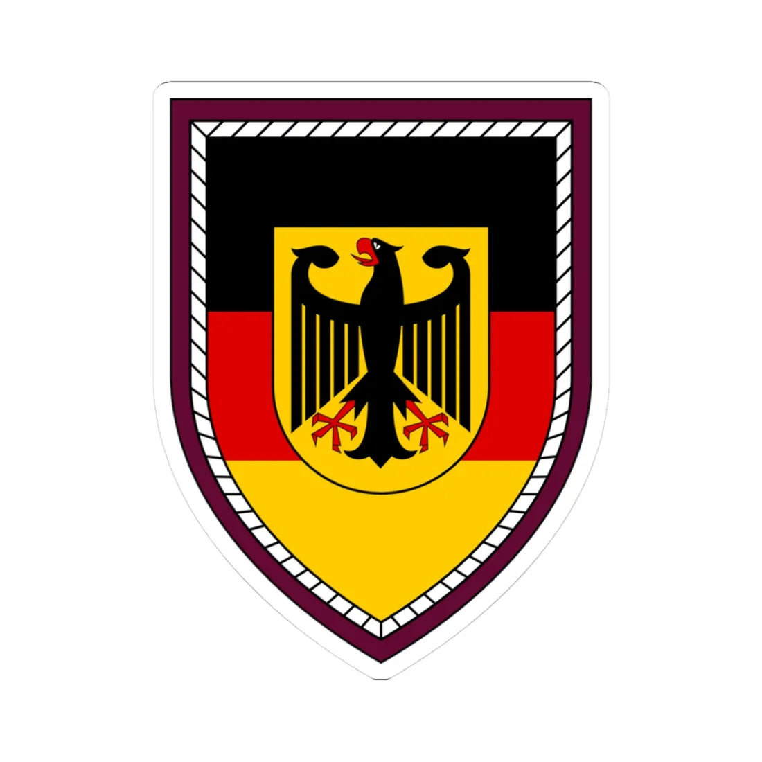 ABCAbwKdo Bw (Germany) (Coat of Arms) STICKER Vinyl Kiss-Cut Decal 3 Inch White - The Sticker Space