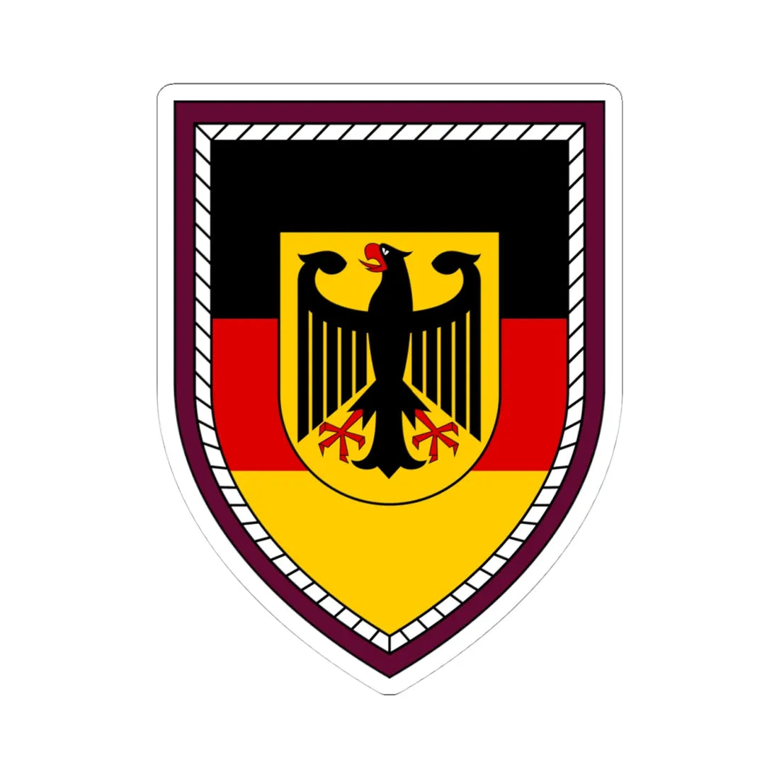 ABCAbwKdo Bw (Germany) (Coat of Arms) STICKER Vinyl Kiss-Cut Decal 4 Inch White - The Sticker Space