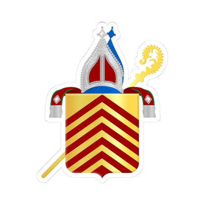 Abdij van Egmond wapen (Netherlands) (Coat of Arms) STICKER Vinyl Kiss-Cut Decal 3 Inch White - The Sticker Space
