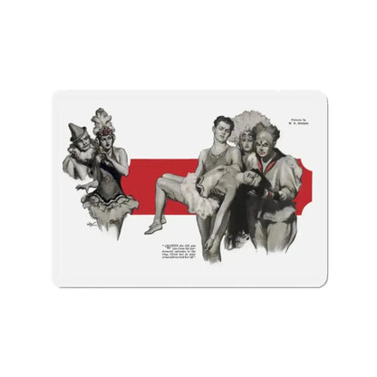 About the Murder of the Circus Queen (1), Liberty magazine, October 15, 1932 (Magazine Illustration) Refrigerator Magnet 2 Inch - The Sticker Space