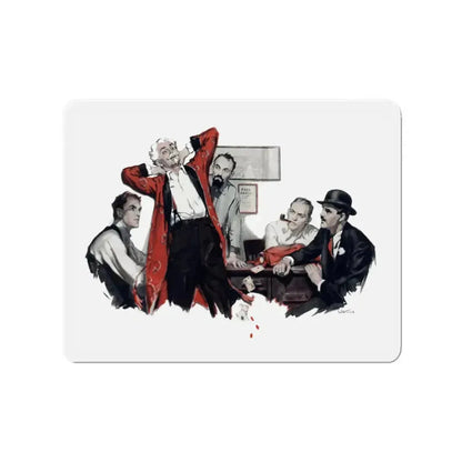 About The Murder of the Circus Queen (3), Liberty magazine, November 26, 1932 (Magazine Illustration) Refrigerator Magnet 3 Inch - The Sticker Space