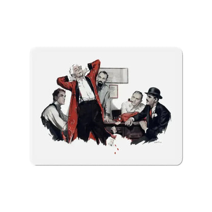 About The Murder of the Circus Queen (3), Liberty magazine, November 26, 1932 (Magazine Illustration) Refrigerator Magnet 4 Inch - The Sticker Space