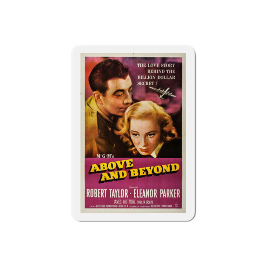 Above and Beyond 1952 Movie Poster Die-Cut Magnet-2 Inch-The Sticker Space