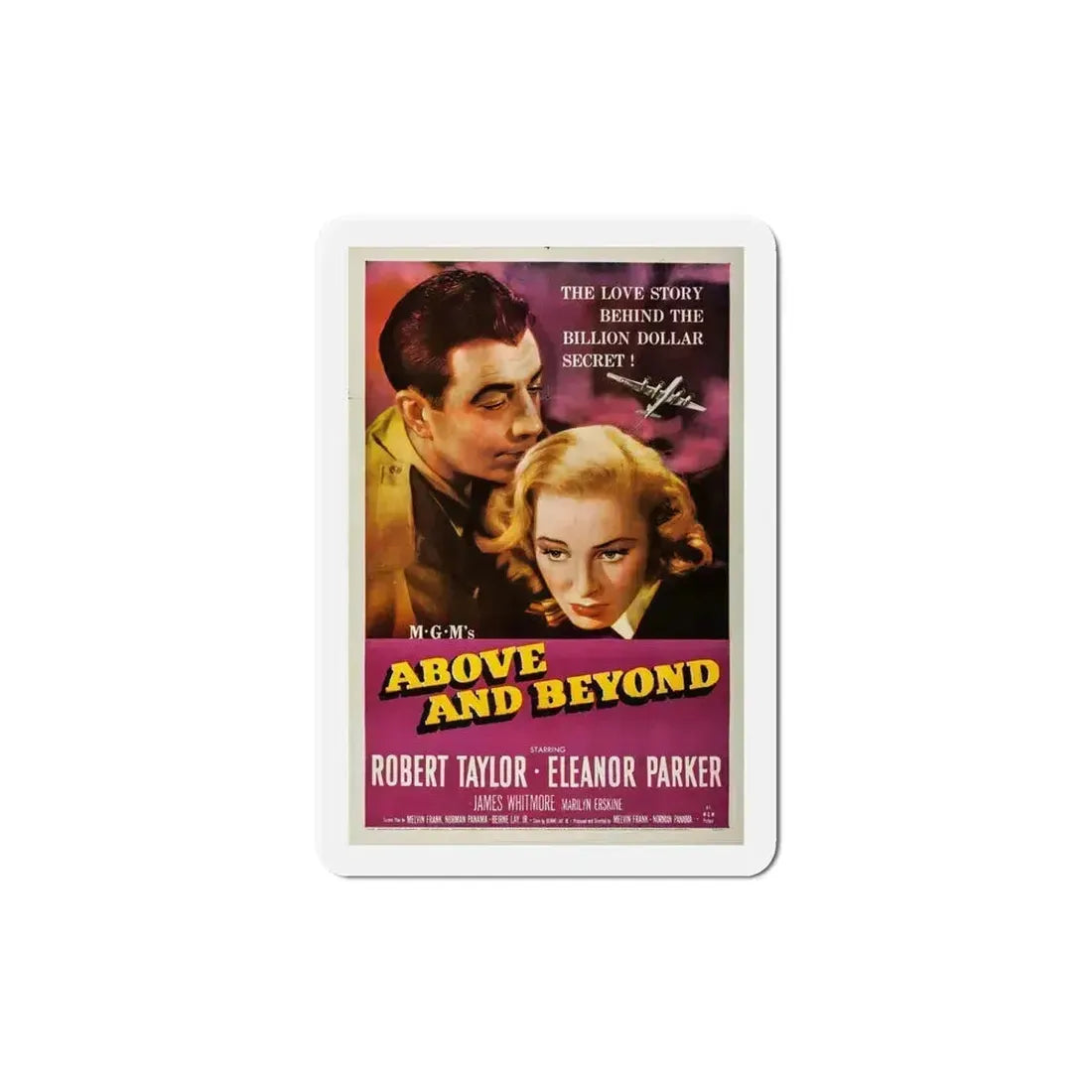 Above and Beyond 1952 Movie Poster Refrigerator Magnet 5 Inch - The Sticker Space