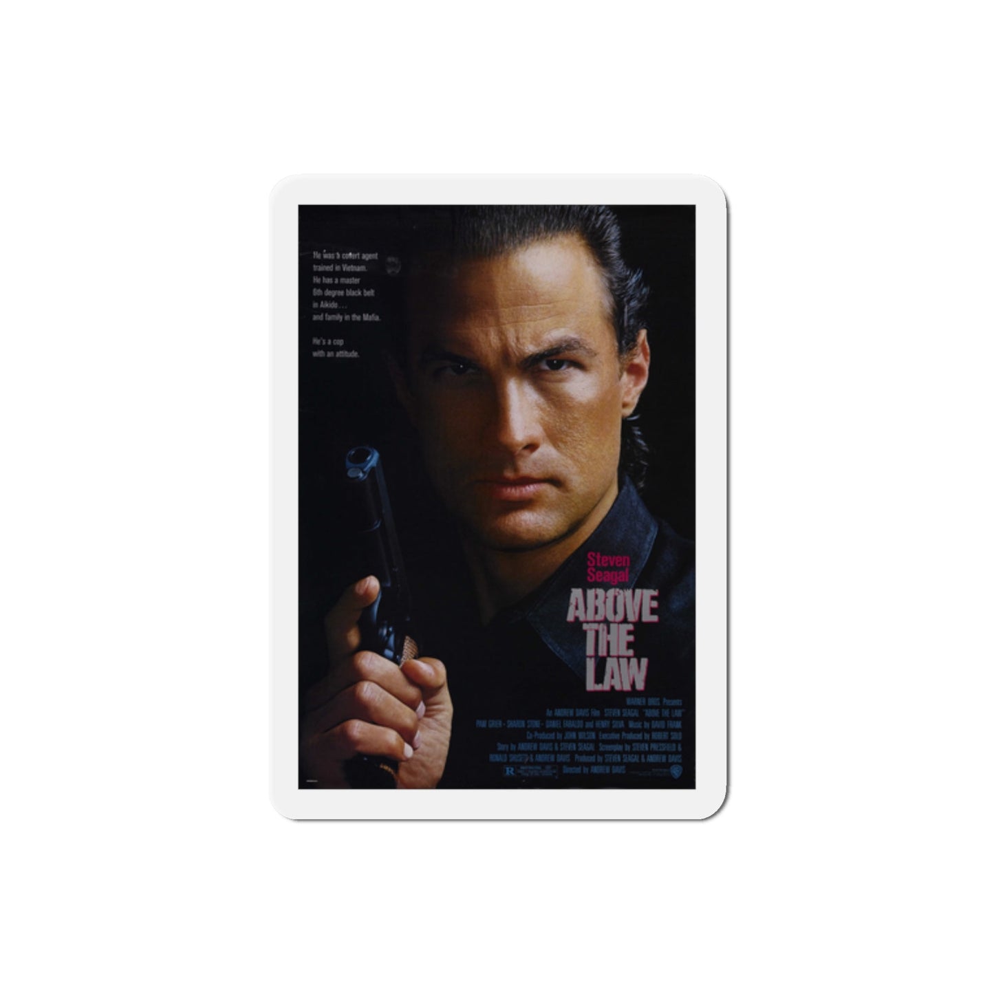 Above the Law 1988 Movie Poster Die-Cut Magnet-2" x 2"-The Sticker Space