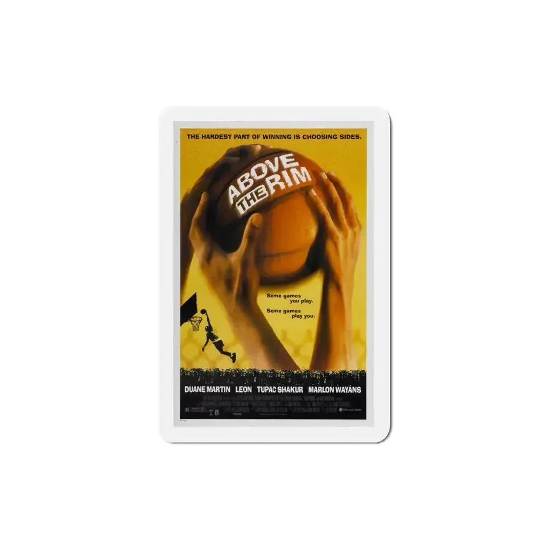 Above The Rim 1994 Movie Poster Refrigerator Magnet 3 Inch - The Sticker Space