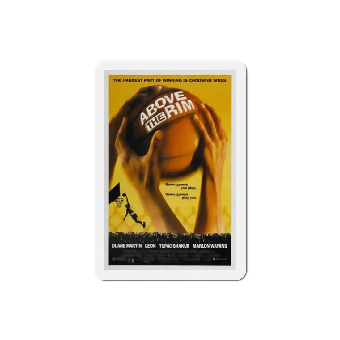 Above The Rim 1994 Movie Poster Refrigerator Magnet - The Sticker Space