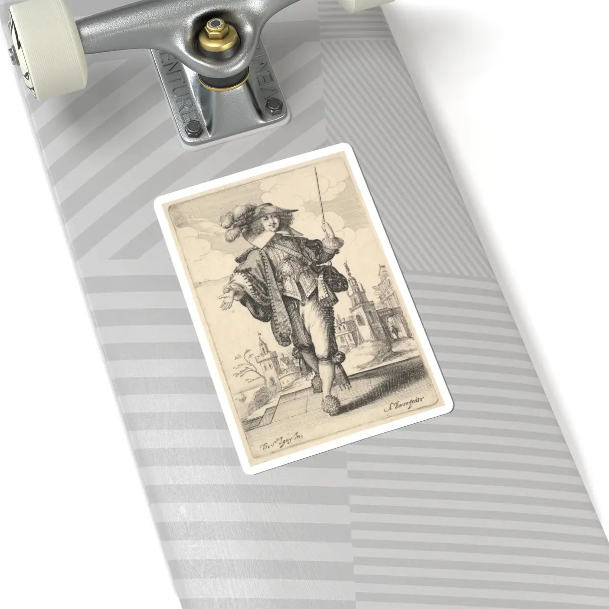 SKU:TSS-STICK-BRHBSS-6X6-6 Sizes:6" × 6" Types:White