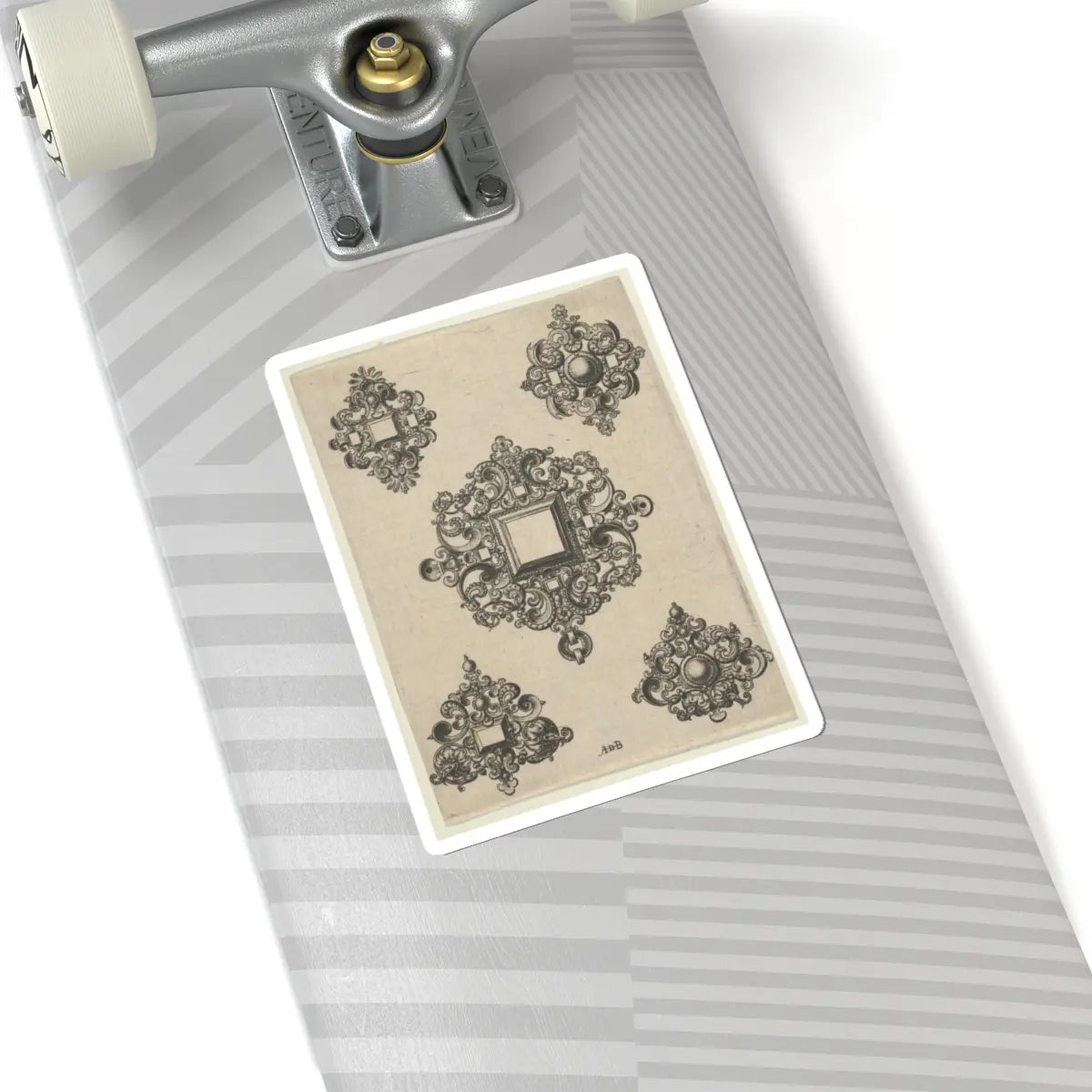 SKU:TSS-STICK-BRHD-6X6-17 Sizes:6" × 6" Types:White