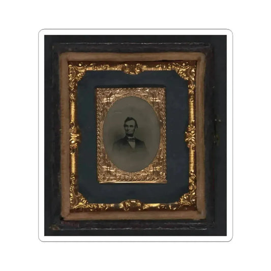 Abraham Lincoln(2) (U.S. Civil War) STICKER Vinyl Kiss-Cut Decal 2 Inch White - The Sticker Space