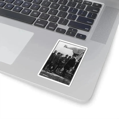 Abraham Lincoln on Battlefield at Antietam, Maryland, Cropped Version That Highlights Mclellan and Lincoln (U.S. Civil War) STICKER Vinyl Kiss-Cut Decal - The Sticker Space