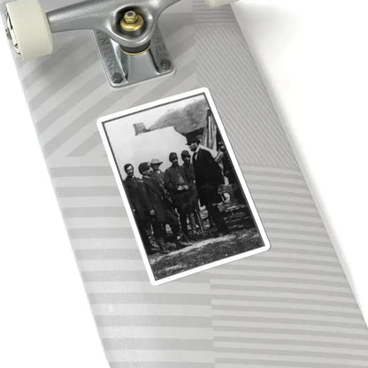Abraham Lincoln on Battlefield at Antietam, Maryland, Cropped Version That Highlights Mclellan and Lincoln (U.S. Civil War) STICKER Vinyl Kiss-Cut Decal - The Sticker Space