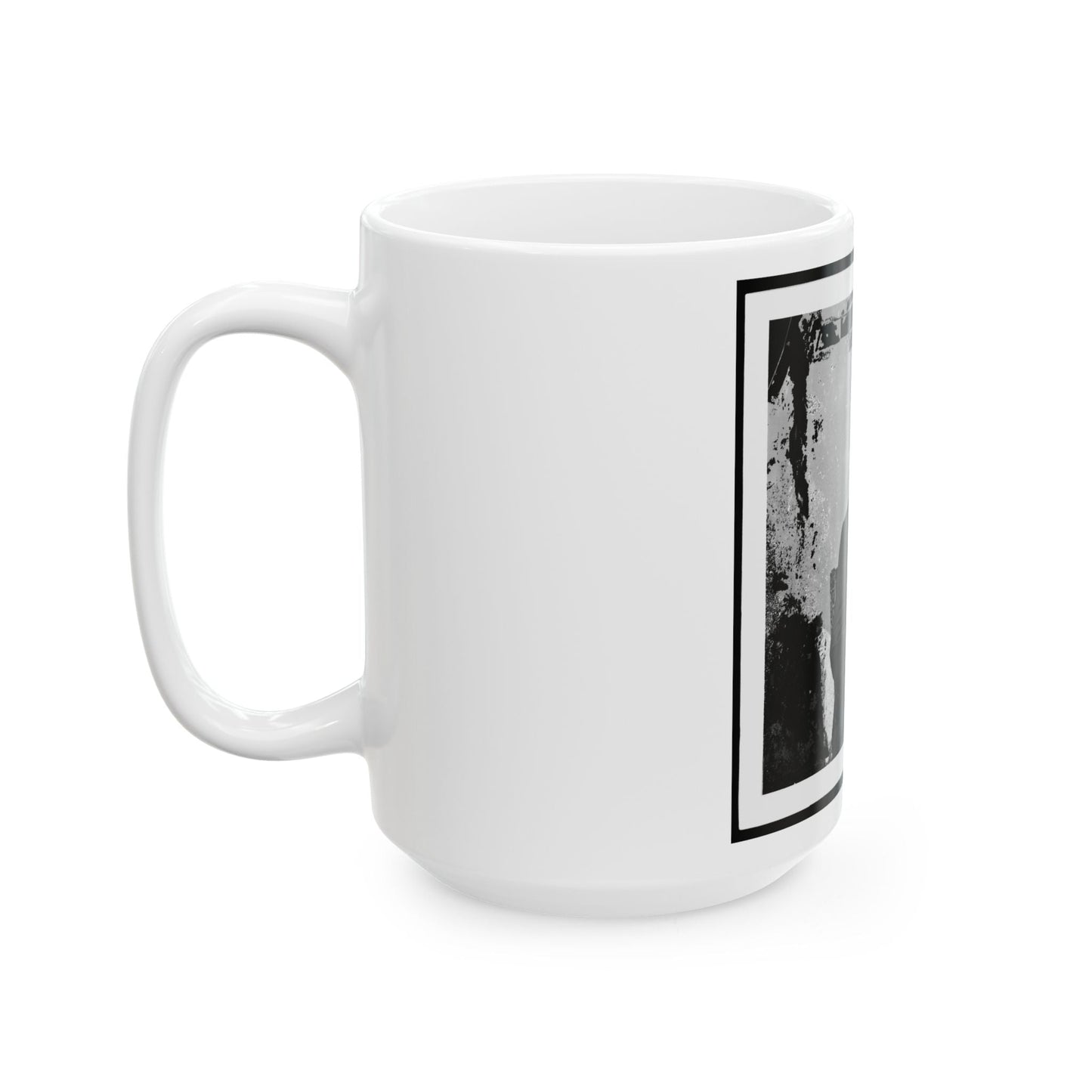 Abraham Lincoln, President Of The United States, Three-Quarter Length Portrait, Seated, Facing Right (U.S. Civil War) White Coffee Mug