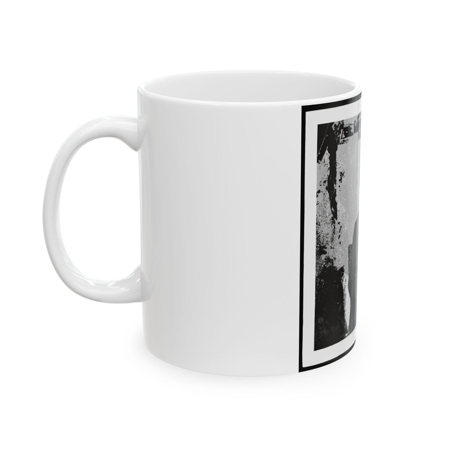 Abraham Lincoln, President Of The United States, Three-Quarter Length Portrait, Seated, Facing Right (U.S. Civil War) White Coffee Mug