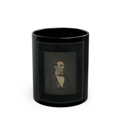 Abraham Lincoln, Presidential Candidate, Half-Length Portrait, Facing Right (U.S. Civil War) Black Coffee Mug