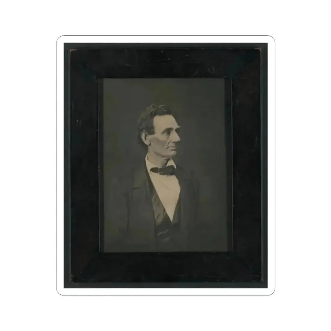 Abraham Lincoln, Presidential Candidate, Half-Length Portrait, Facing Right (U.S. Civil War) STICKER Vinyl Kiss-Cut Decal 2 Inch White - The Sticker Space
