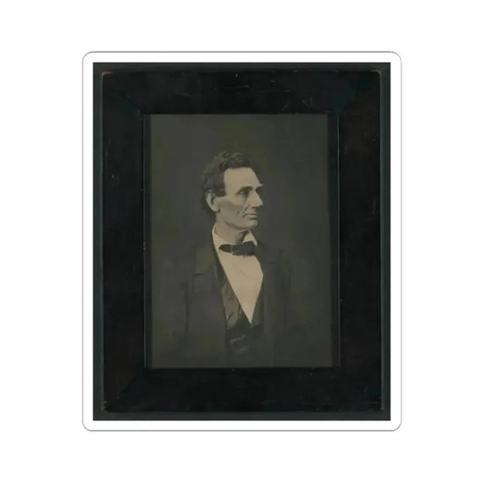 Abraham Lincoln, Presidential Candidate, Half-Length Portrait, Facing Right (U.S. Civil War) STICKER Vinyl Kiss-Cut Decal 2 Inch White - The Sticker Space