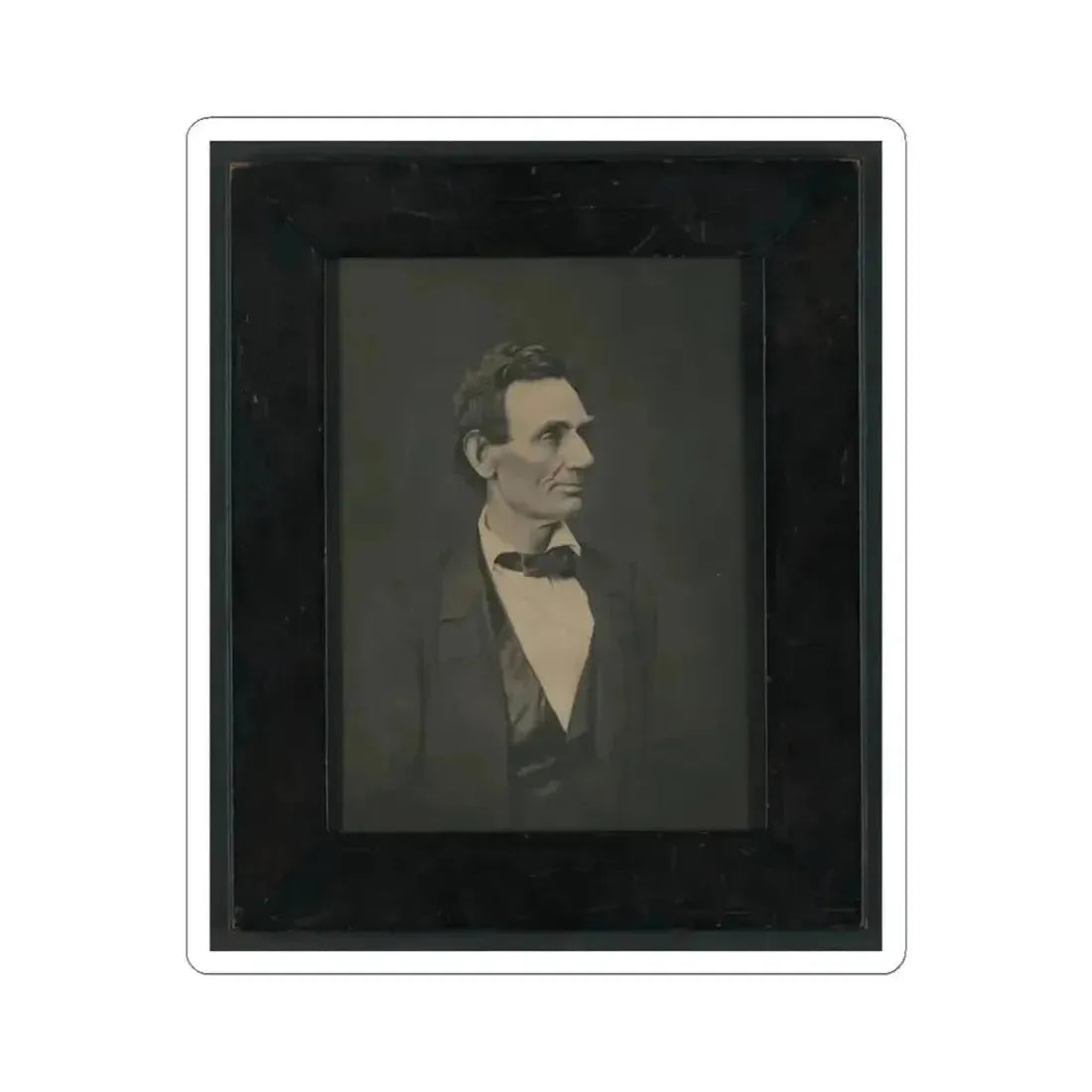 Abraham Lincoln, Presidential Candidate, Half-Length Portrait, Facing Right (U.S. Civil War) STICKER Vinyl Kiss-Cut Decal 3 Inch White - The Sticker Space