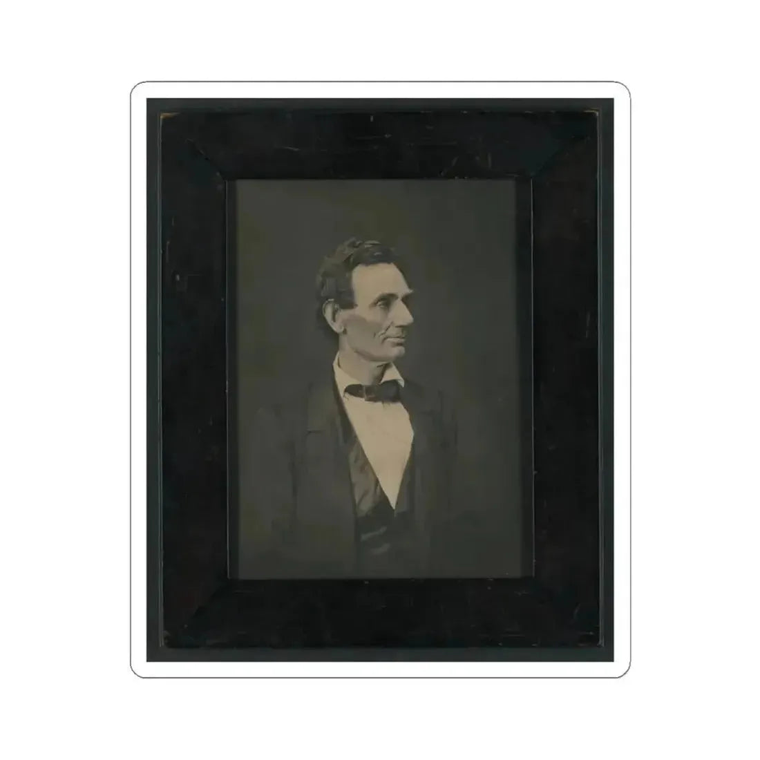 Abraham Lincoln, Presidential Candidate, Half-Length Portrait, Facing Right (U.S. Civil War) STICKER Vinyl Kiss-Cut Decal 4 Inch White - The Sticker Space
