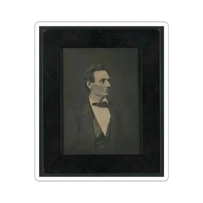 Abraham Lincoln, Presidential Candidate, Half-Length Portrait, Facing Right (U.S. Civil War) STICKER Vinyl Kiss-Cut Decal 4 Inch White - The Sticker Space
