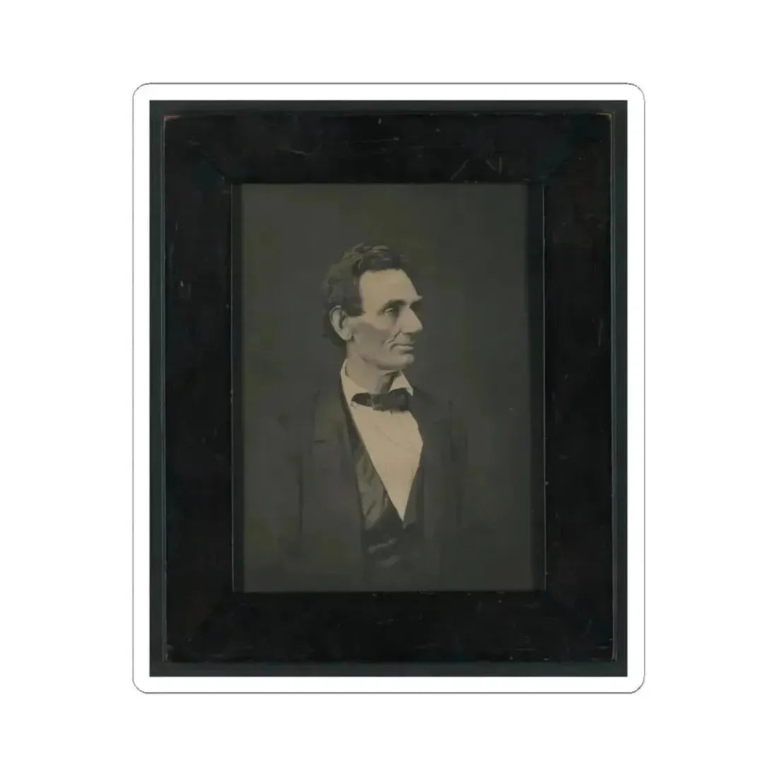 Abraham Lincoln, Presidential Candidate, Half-Length Portrait, Facing Right (U.S. Civil War) STICKER Vinyl Kiss-Cut Decal 6 Inch White - The Sticker Space