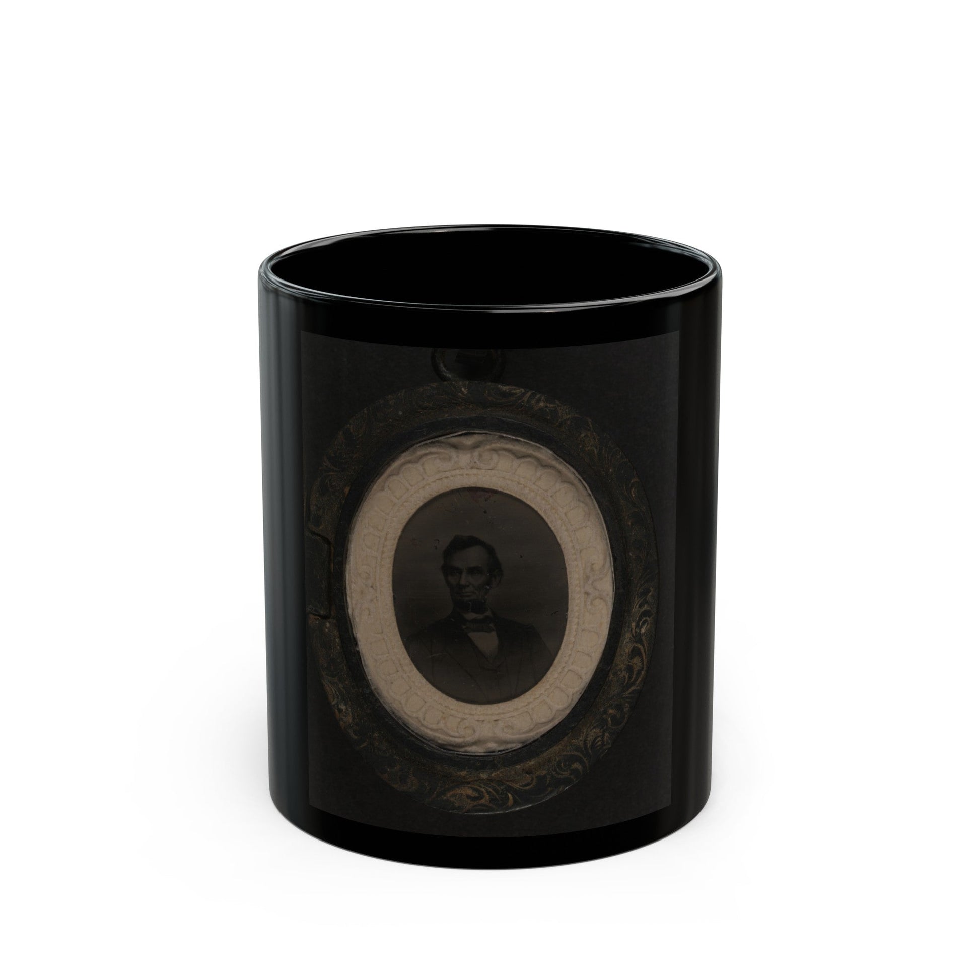 Abraham Lincoln (U.S. Civil War) Black Coffee Mug-11oz-The Sticker Space