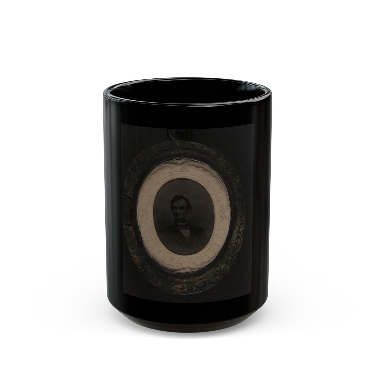 Abraham Lincoln (U.S. Civil War) Black Coffee Mug-15oz-The Sticker Space