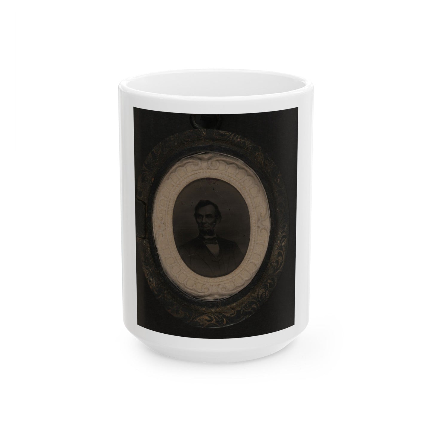 Abraham Lincoln (U.S. Civil War) White Coffee Mug-15oz-The Sticker Space