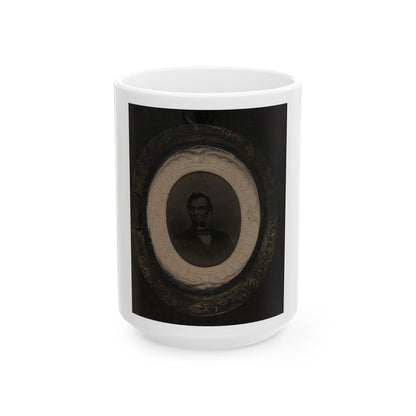 Abraham Lincoln (U.S. Civil War) White Coffee Mug-15oz-The Sticker Space