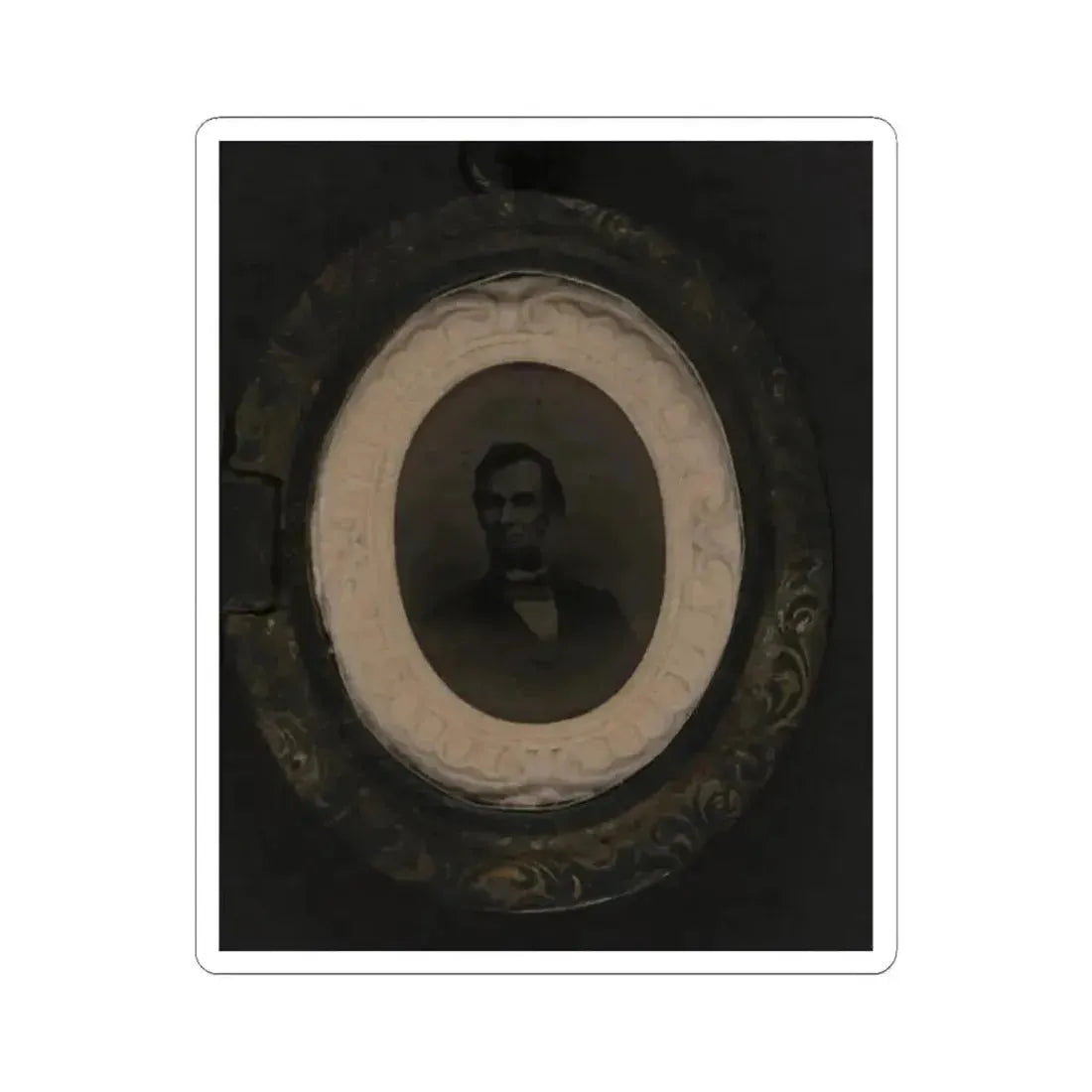 Abraham Lincoln (U.S. Civil War) STICKER Vinyl Kiss-Cut Decal 2 Inch White - The Sticker Space