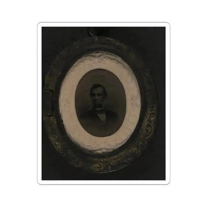 Abraham Lincoln (U.S. Civil War) STICKER Vinyl Kiss-Cut Decal 3 Inch White - The Sticker Space