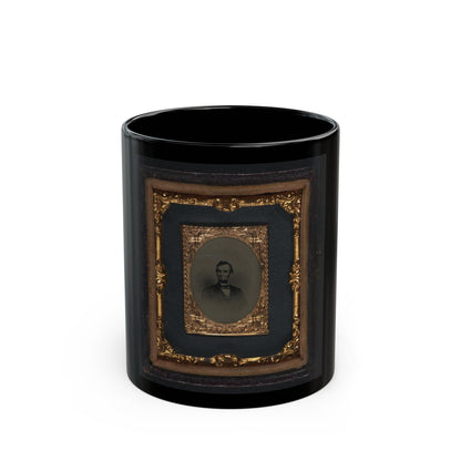 Abraham Lincoln(2) (U.S. Civil War) Black Coffee Mug-11oz-The Sticker Space