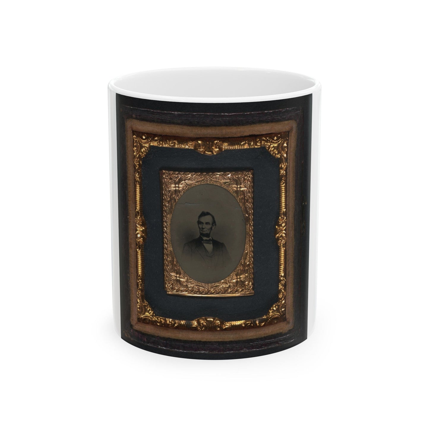 Abraham Lincoln(2) (U.S. Civil War) White Coffee Mug-11oz-The Sticker Space