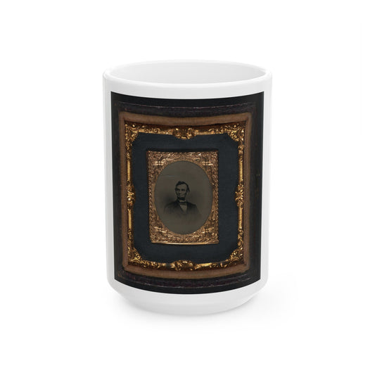 Abraham Lincoln(2) (U.S. Civil War) White Coffee Mug-15oz-The Sticker Space