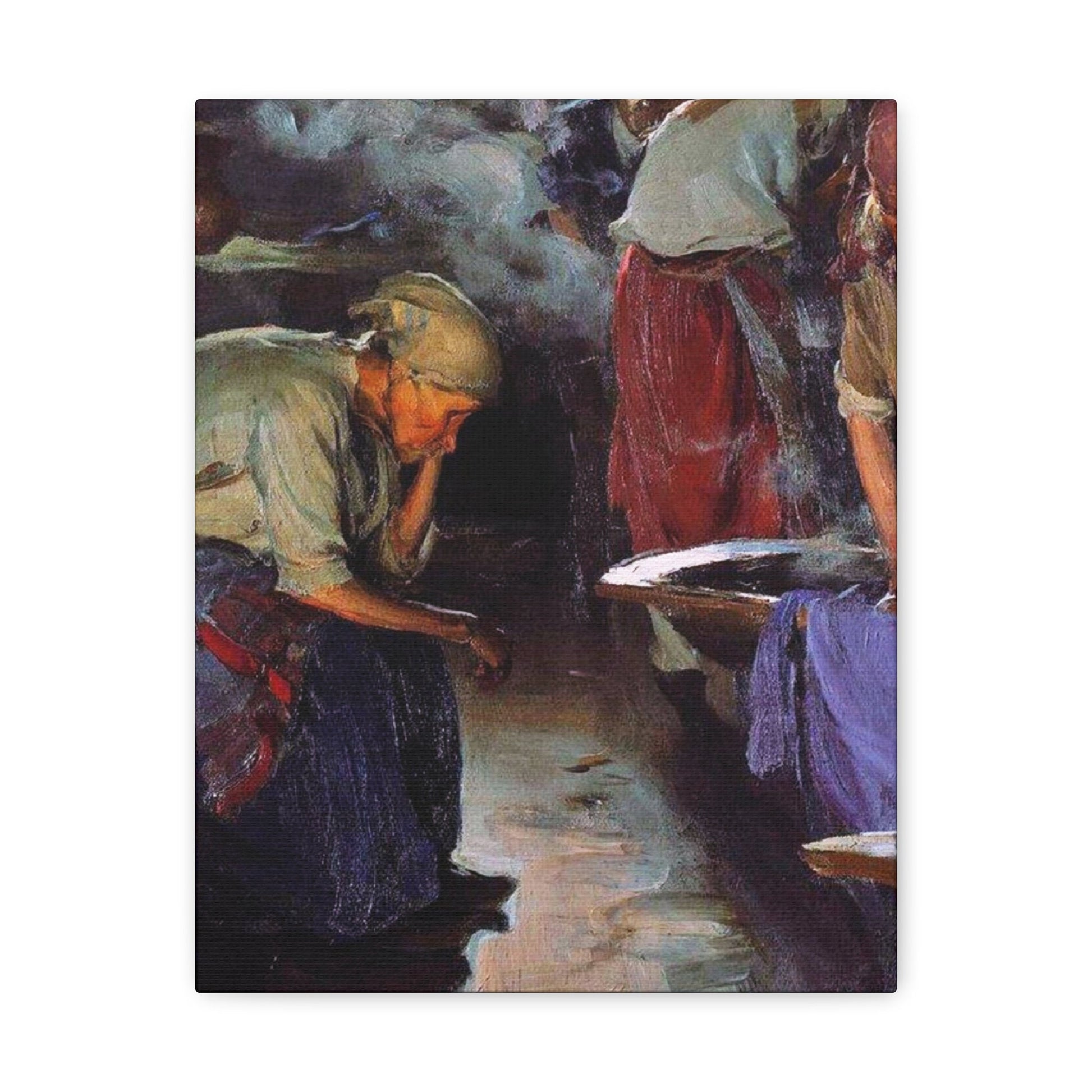 Abram Efimovich Arkhipov (1862-1930) Laundresses 1890 - Canvas Wall Art-11″ x 14″-The Sticker Space