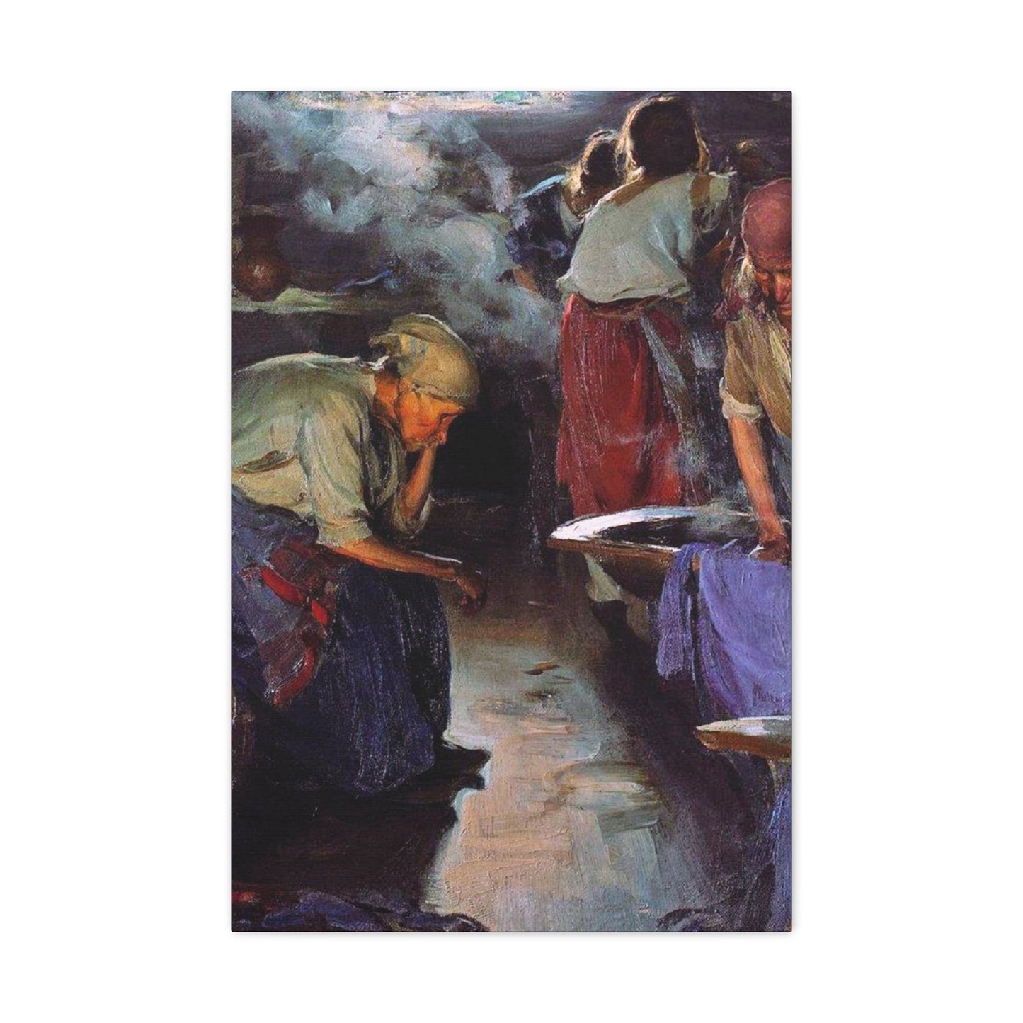 Abram Efimovich Arkhipov (1862-1930) Laundresses 1890 - Canvas Wall Art-20″ x 30″-The Sticker Space