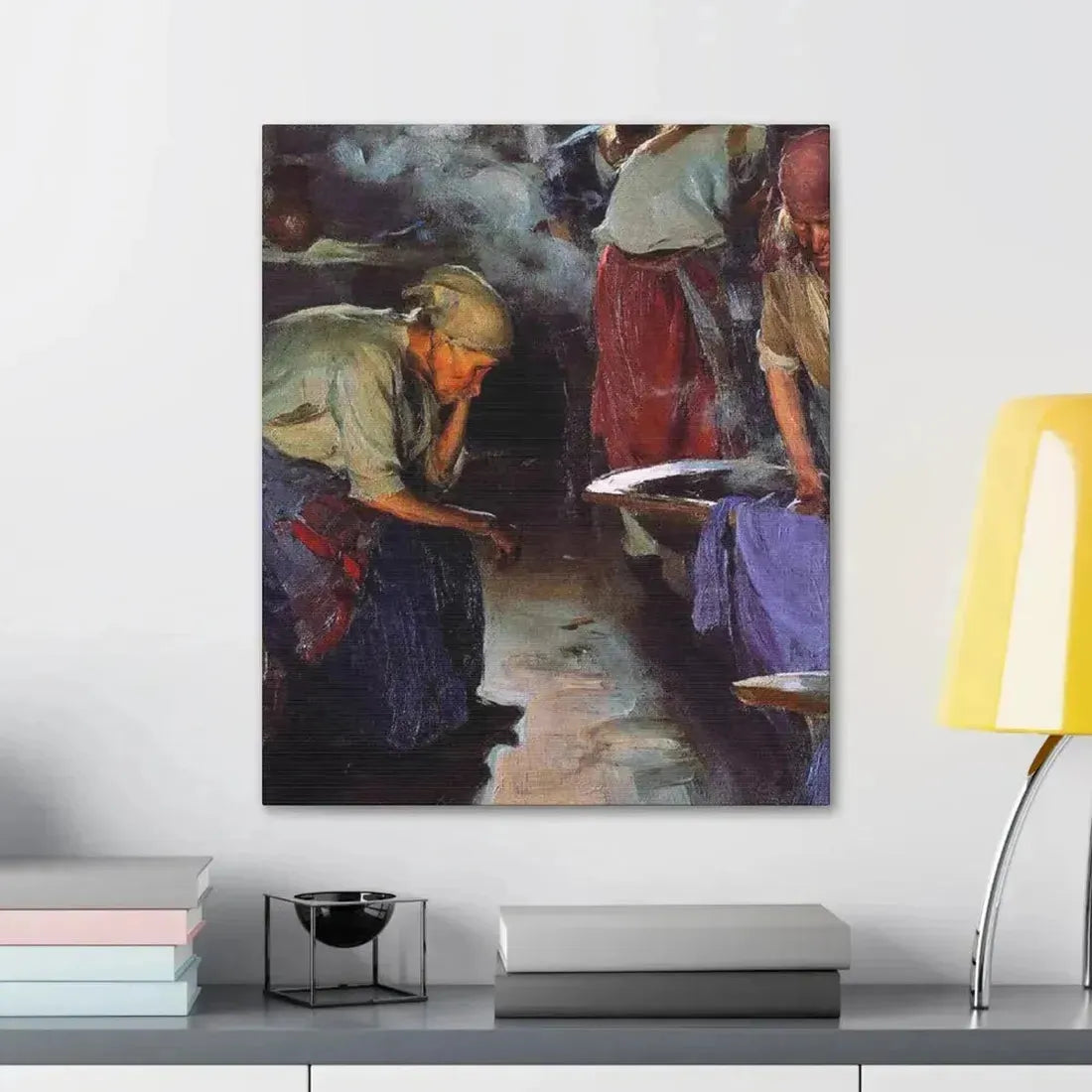 Abram Efimovich Arkhipov (1862-1930) Laundresses 1890 - Canvas Wall Art - The Sticker Space