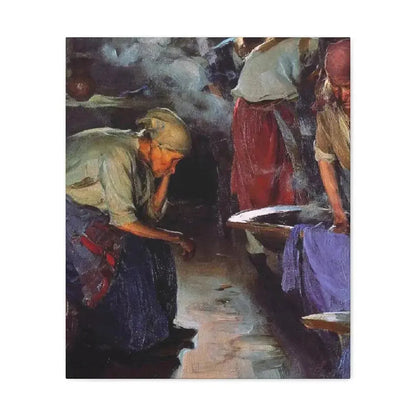 Abram Efimovich Arkhipov (1862-1930) Laundresses 1890 - Canvas Wall Art - The Sticker Space