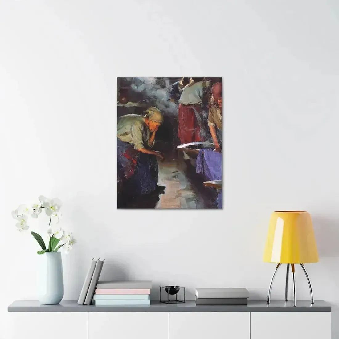 Abram Efimovich Arkhipov (1862-1930) Laundresses 1890 - Canvas Wall Art - The Sticker Space