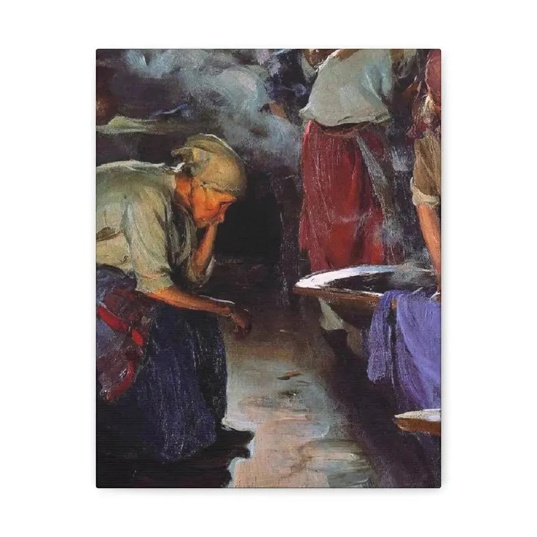 Abram Efimovich Arkhipov (1862-1930) Laundresses 1890 - Canvas Wall Art - The Sticker Space