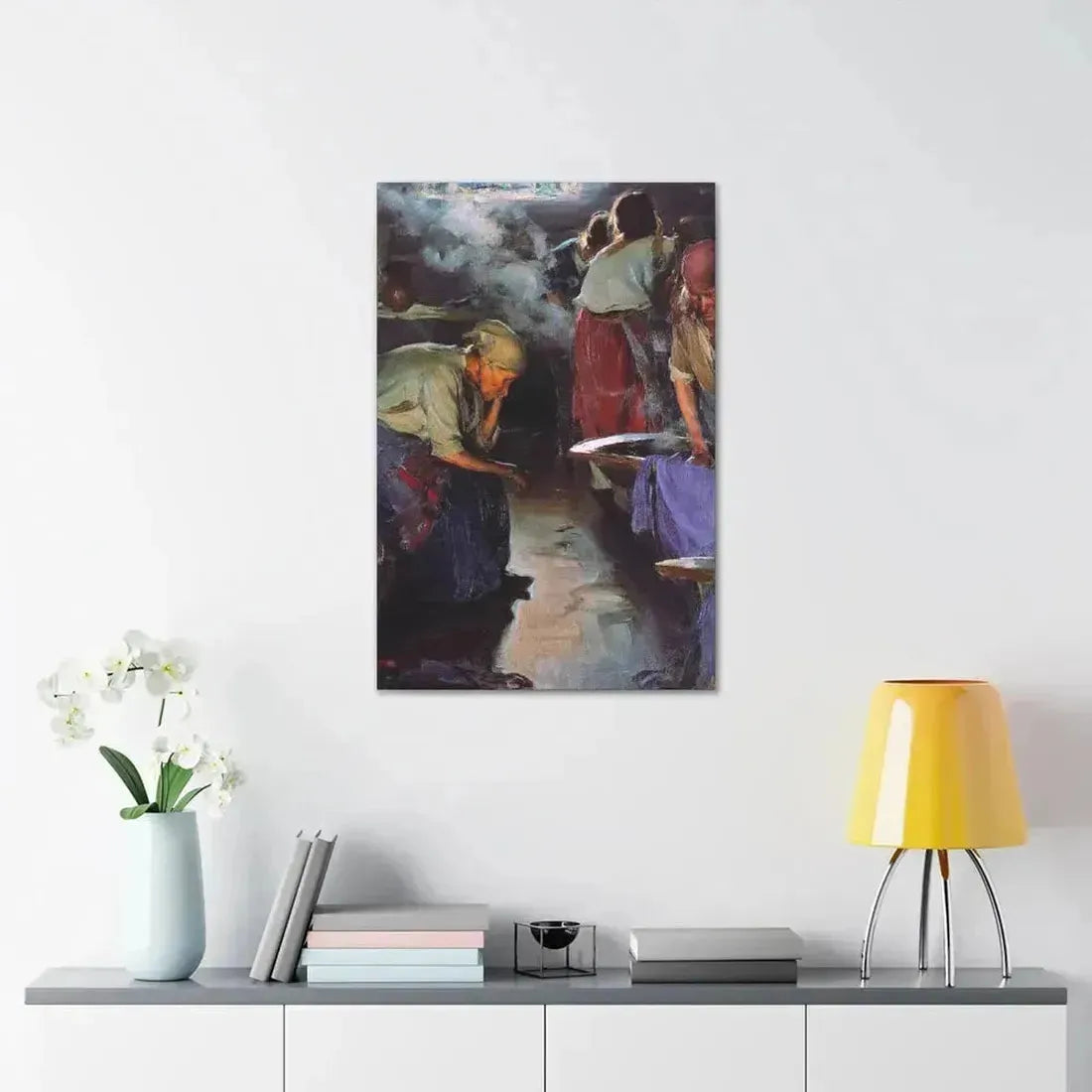 Abram Efimovich Arkhipov (1862-1930) Laundresses 1890 - Canvas Wall Art - The Sticker Space