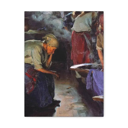 Abram Efimovich Arkhipov (1862-1930) Laundresses 1890 - Canvas Wall Art - The Sticker Space