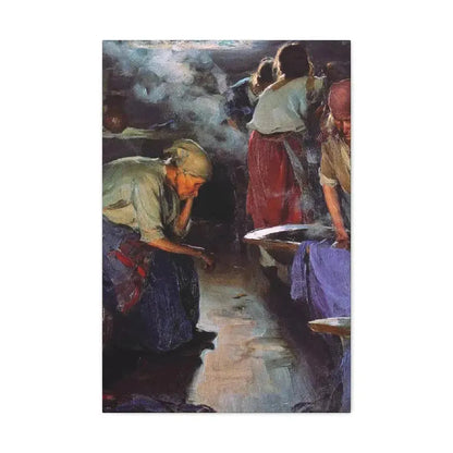 Abram Efimovich Arkhipov (1862-1930) Laundresses 1890 - Canvas Wall Art - The Sticker Space