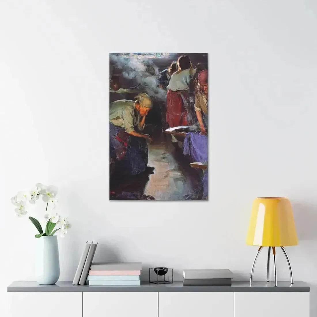 Abram Efimovich Arkhipov (1862-1930) Laundresses 1890 - Canvas Wall Art - The Sticker Space