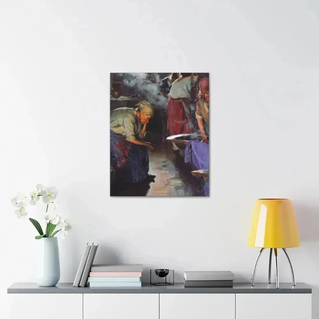 Abram Efimovich Arkhipov (1862-1930) Laundresses 1890 - Canvas Wall Art - The Sticker Space